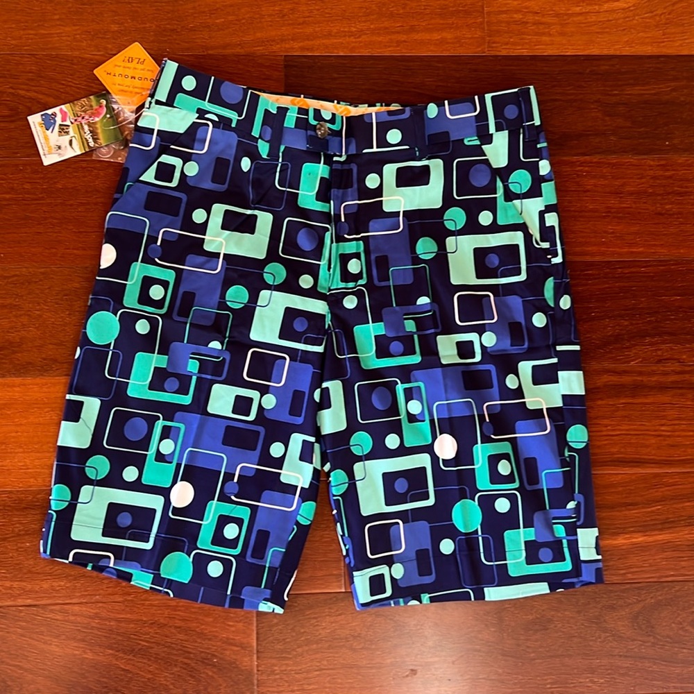 Loudmouth Golf Men's Shorts- Fore Squared